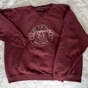 Original 90s Club Monaco crest crewneck sweater - gently used vintage condition